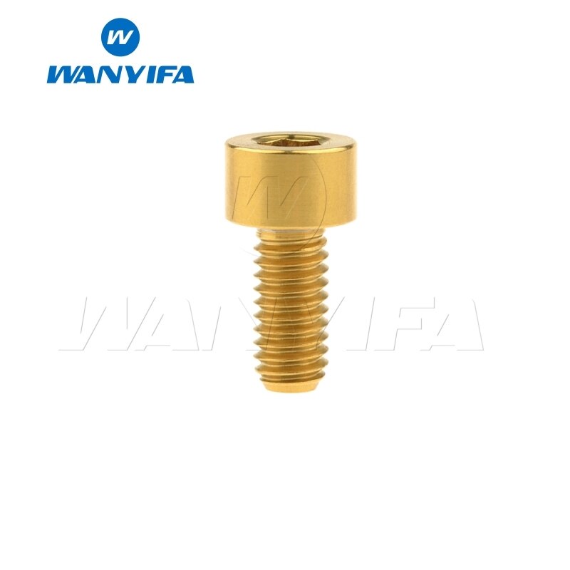 Wanyifa titan bolt  m5 x 10 12 16 18mm unbrakonøkkel stigma hode ti skrue til sykkelstamme setepinne: M5 x 12mm måke