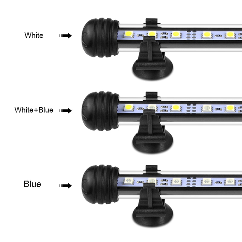 18/28/38/48CM Waterproof LED Aquarium Lighting Fish Tank Light Bar Blue/White Submersible Underwater Lamp light Aquatic Decor