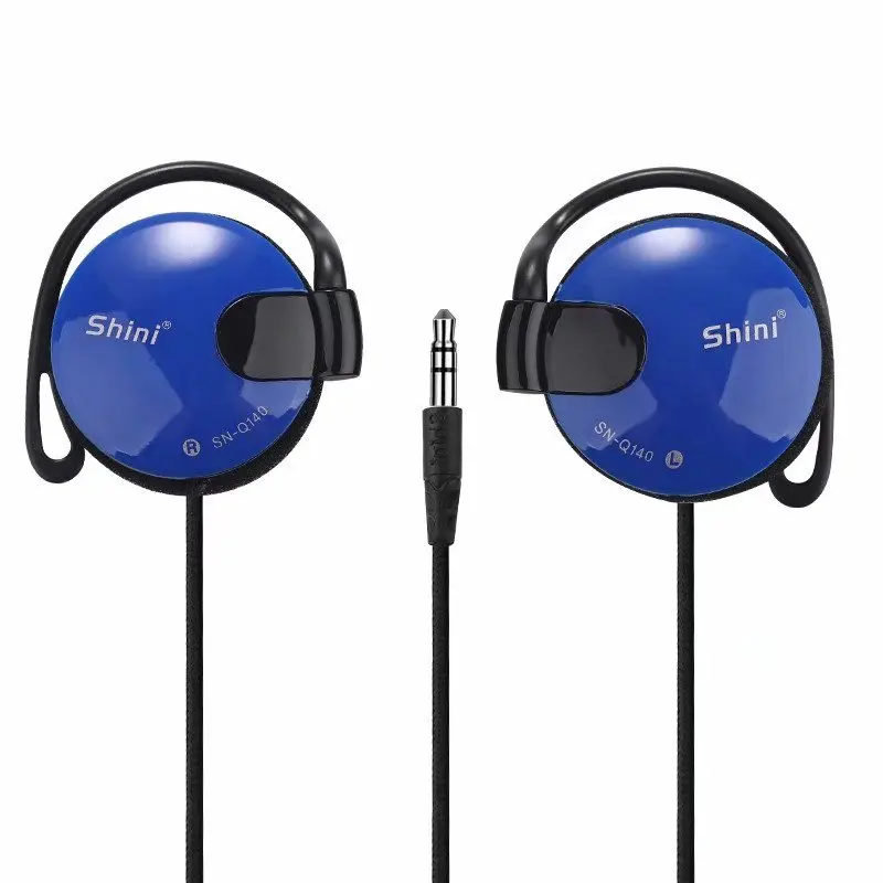 Écouteurs filaires 3.5mm, oreillettes, casque pour MP3, MP4, ordinateur portable, portable, VCD, DVD, musique, sport,: Bleu