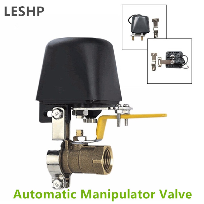 Automatic Manipulator Shut Off Valve For Alarm Shutoff Gas Water Pipeline Security Device For Kitchen & Bathroom DC8V-DC16V