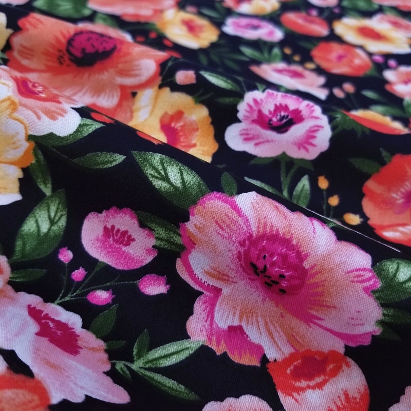 Cotton Twill Patchwork Material Fabric For DIY Sewing Quilting Flower/Stripe Printed Fat Quarters Material Fabric Home Textile