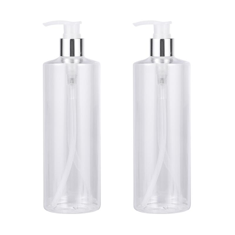 1/2 Pcs 500 Ml Zeepdispenser Druk Type Split Fles Zwart Wit Transparant Cosmetische Container Shampoo Douche Lege fles