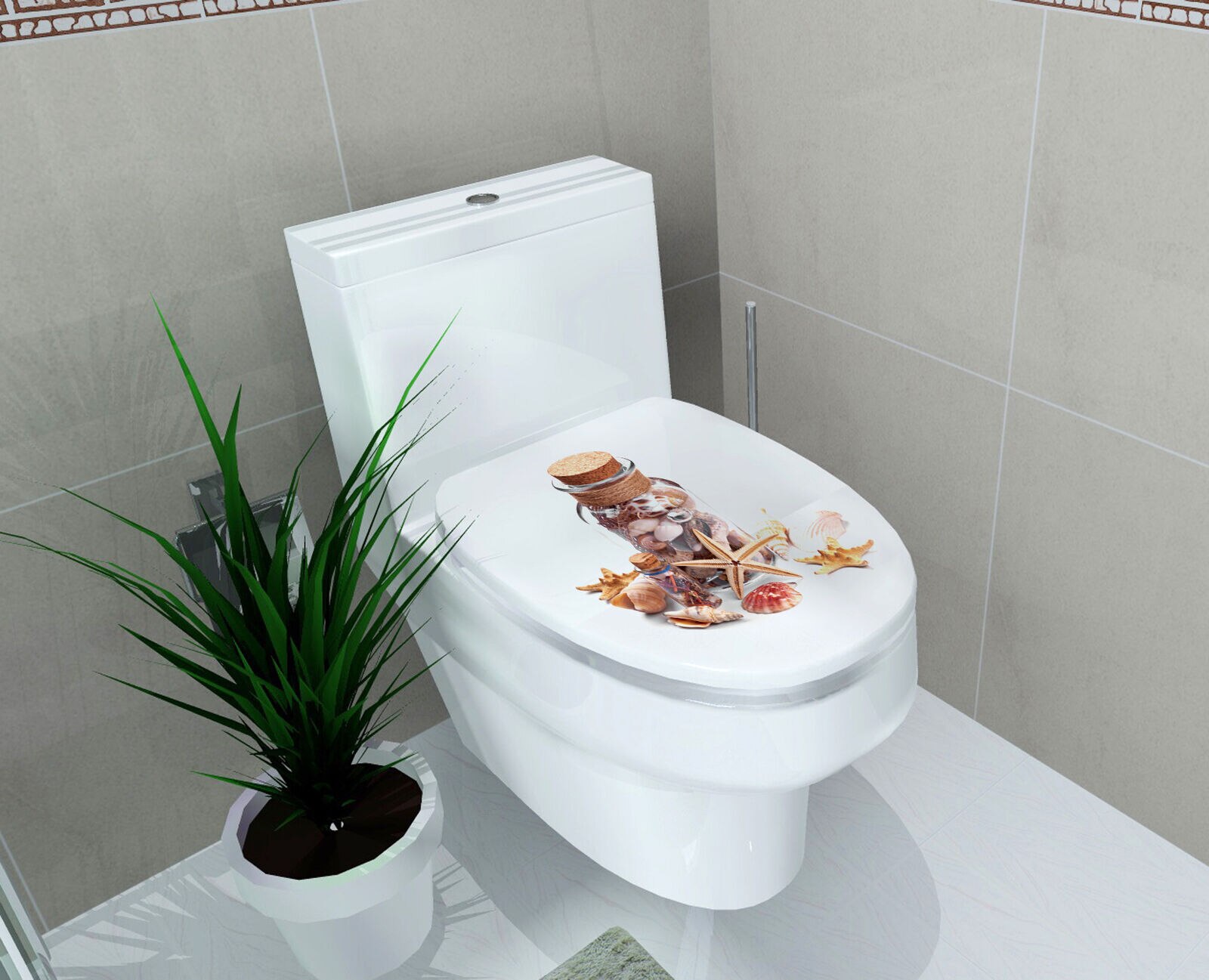 Badkamer Muurstickers Wc Stickers Home Decoratie Waterdichte Muurstickers Voor Wc Sticker Decoratieve Poster Home Decor: H
