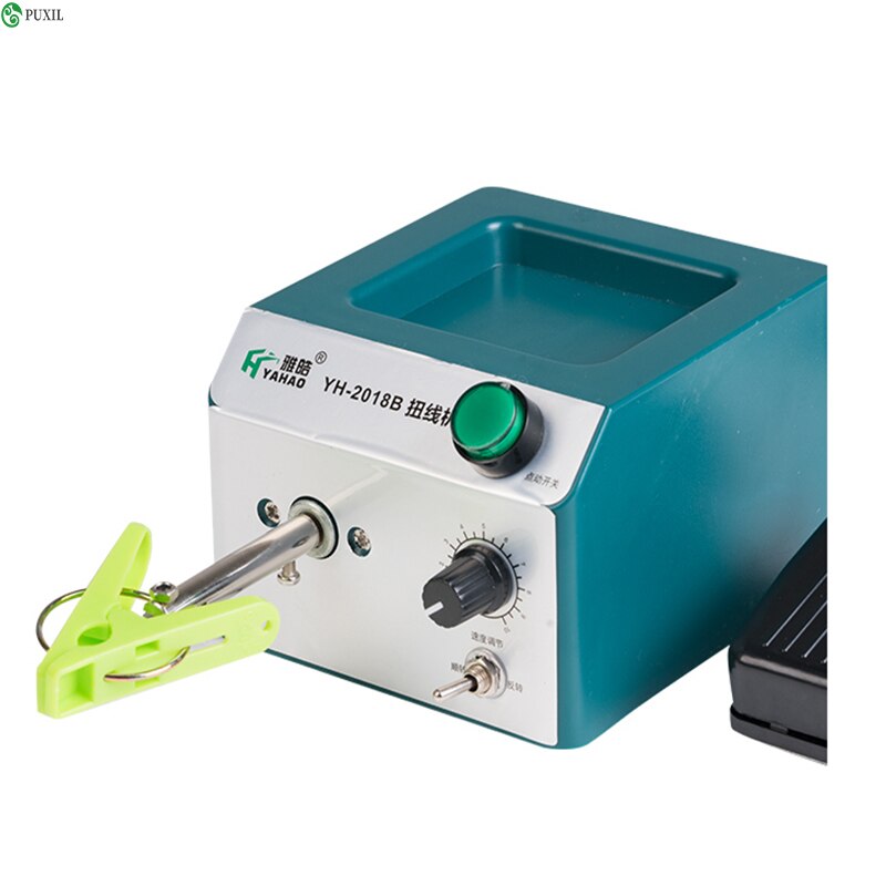 Adjustable speed electric twisting machine positive and negative shielded wire twisted pair braided wire winding machine