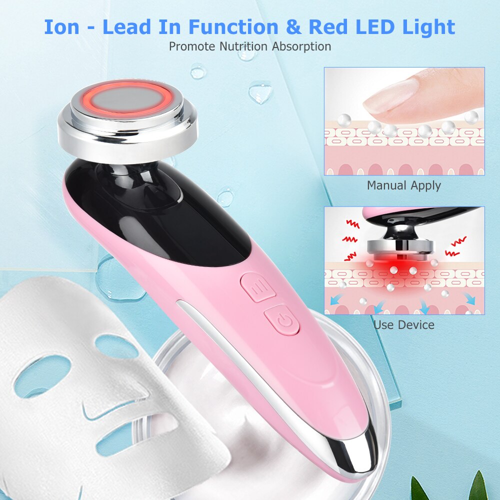 7in1RF&EMS Radio Mesotherapy Electroporation rf lifting Beauty LED Photon Face Skin Rejuvenation Remover Wrinkle Radio Frequency