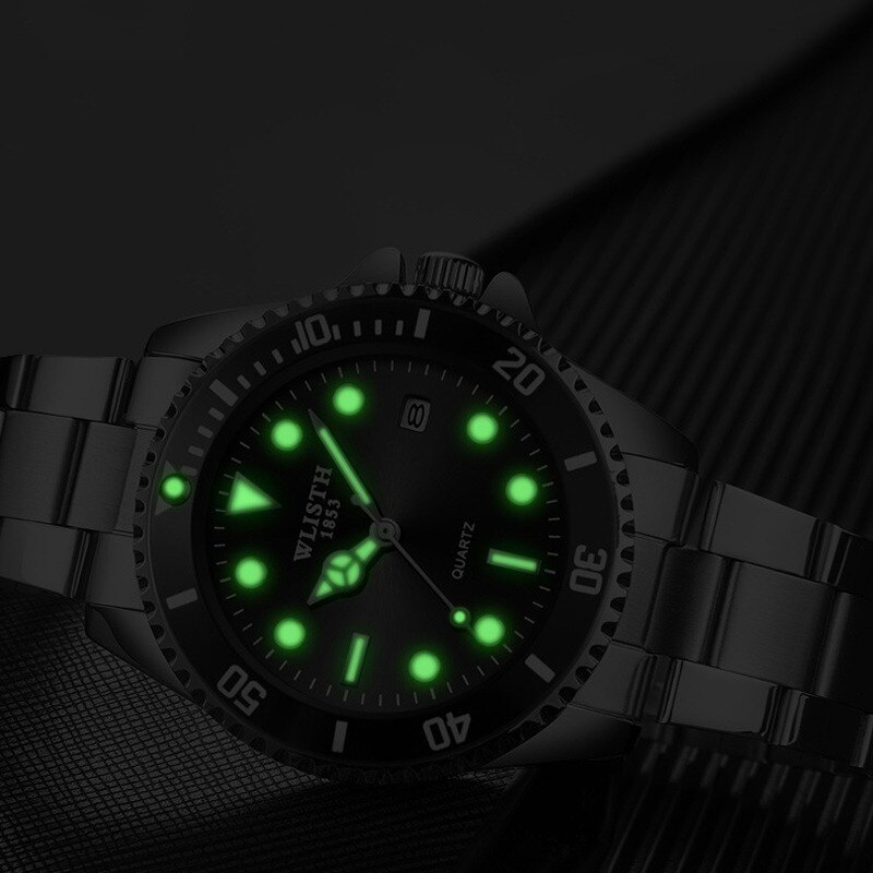 Ananke-reloj analógico de acero inoxidable para hombre, accesorio de pulsera de cuarzo resistente al agua con calendario, complemento Masculino de de lujo con estilo informal, perfecto para