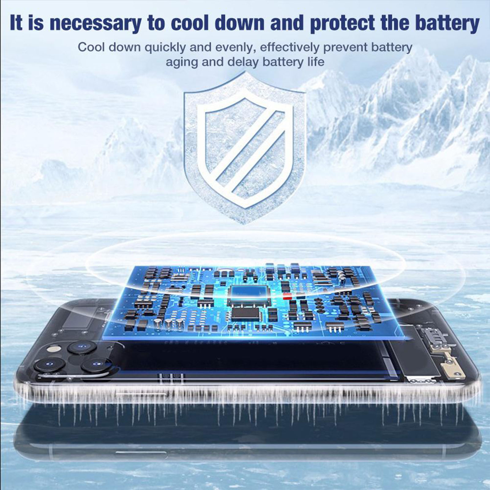 5V USB Power Mobile Phone Cooler Radiator Adjustable Mobile Phone Heat Dissipation Holder Bracket Radiator with Colorful Light