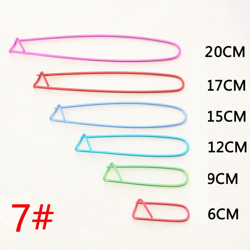 6 sztuk szydełka igieł robić robienia na drutach błyszczące aluminium przędzy uchwyt bezpieczeństwa szpilki robić robienia na drutach pojęcia lub szydełka posiadacze dekoracyjne: six size