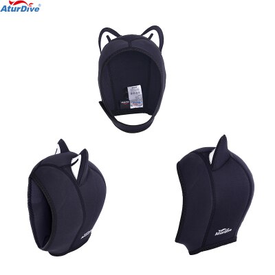 AturDive 3mm Warm Neoprene Scuba Diving Hood Divers Cap Helmet Cat: hood 3