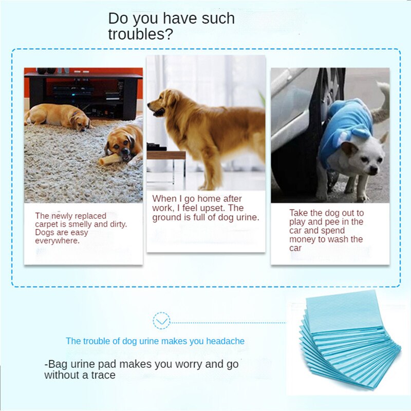 Disposable Diapers Pet Diapers Deodorizing Thickening Absorbent Training Catheterization Pads Dog Cat Diapers