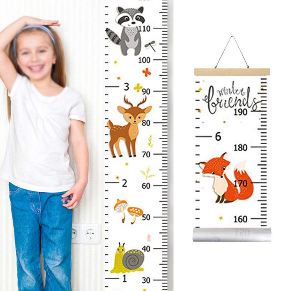 1PCS Kids Growth Wall Chart Height Chart for Child Height Measurement Wall Hanging Rulers Room Decoration for Toddlers