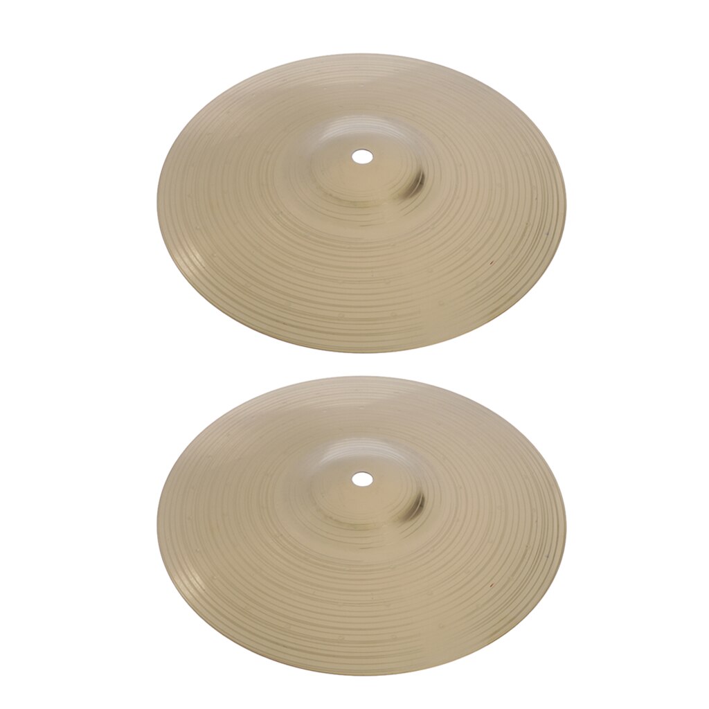 2pcs 10" Alloy Drum Set Hi Hat Cymbals For Drummer Percussion Instrument Parts