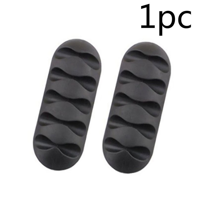 Kabelorganisator magnetisk kabelstyring usb kabelholder silicione fleksible desktop clips kabel assistent multi-wire universal: 02