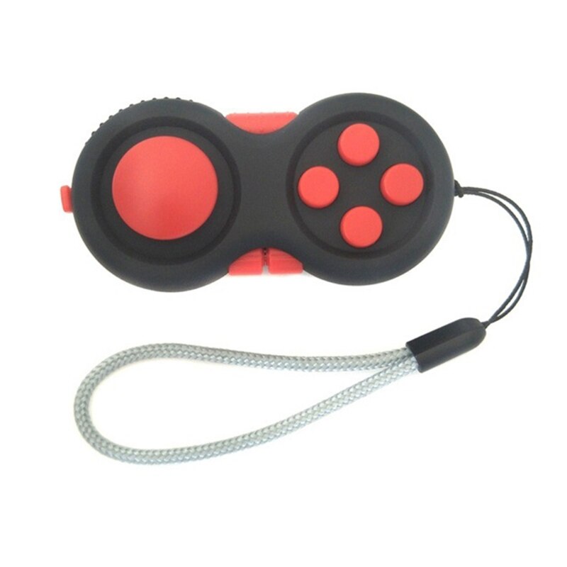 Controller Pad gioco Focus Toy con Set portachiavi giocattoli in plastica ABS liscia antistress per aggiungere: Rosso