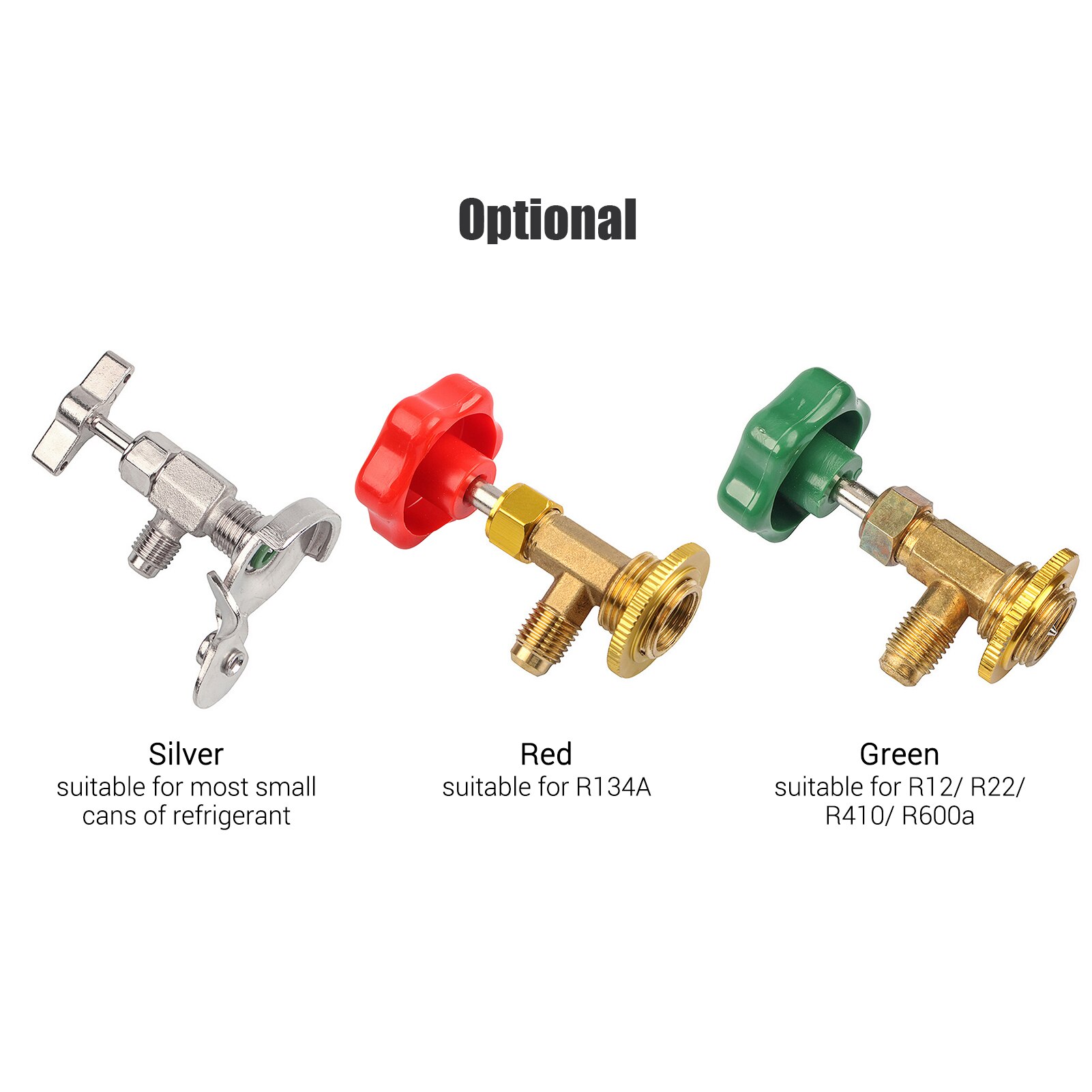 Valve de perçage pour climatiseur, Valve de Charge ca, Valve ouverte de réfrigérateur pour R12/ R22/ R410/ R600a/R134A 11mm de diamètre extérieur UK