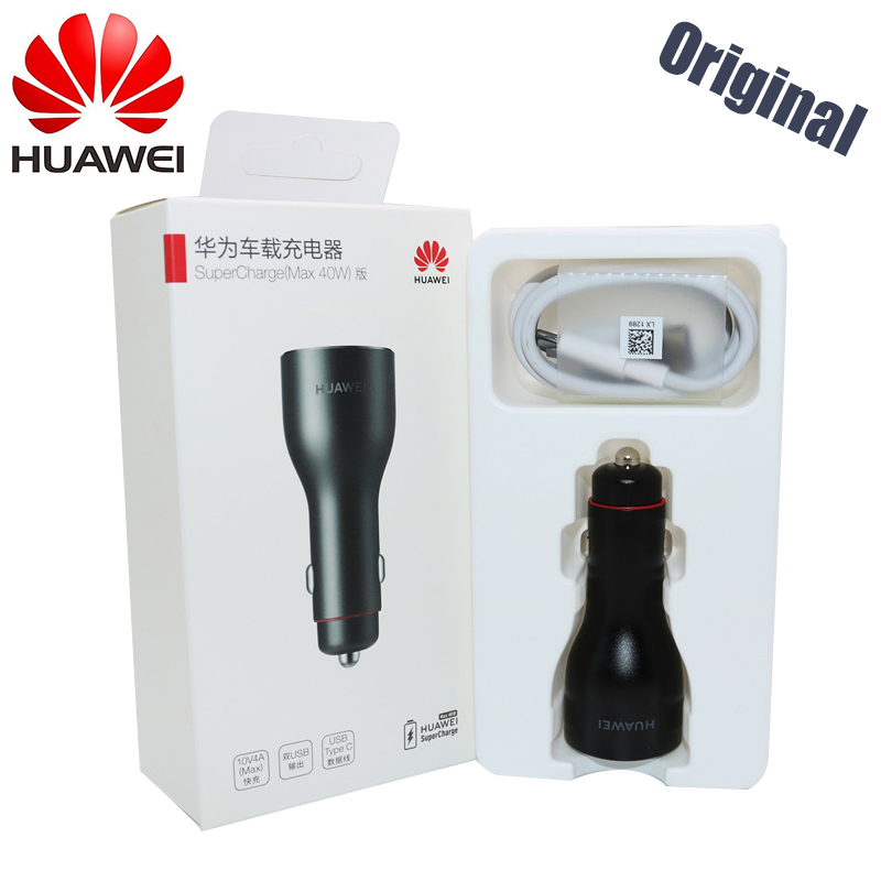 Originele Huawei Super Autolader Supercharge Fast Quick 10V4A Duable Usb Poort Voor Huawei P20 P30 Pro Mate 20 Pro honor V20 Pro