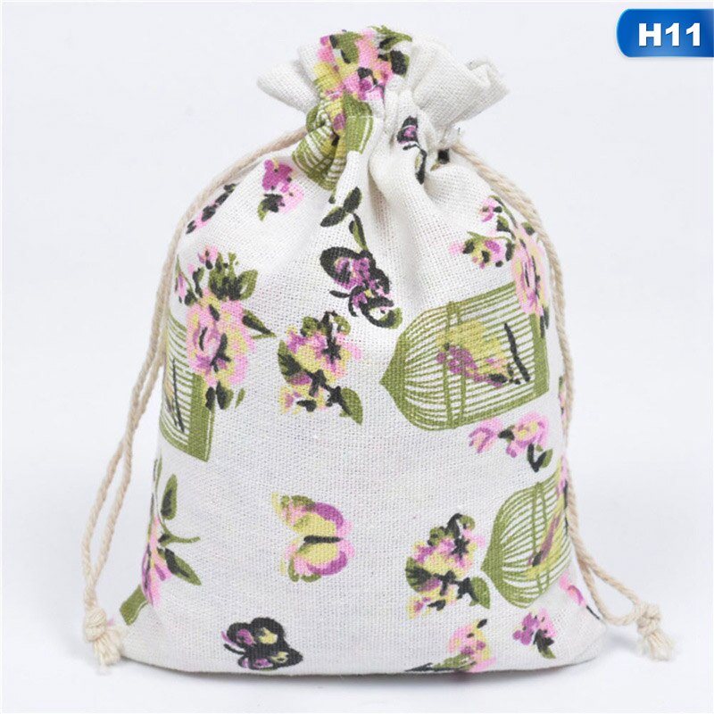 Katoenen Canvas Tas Cartoon Tas Pocket Tasje Thee Bag Afdrukken: HG24014H11