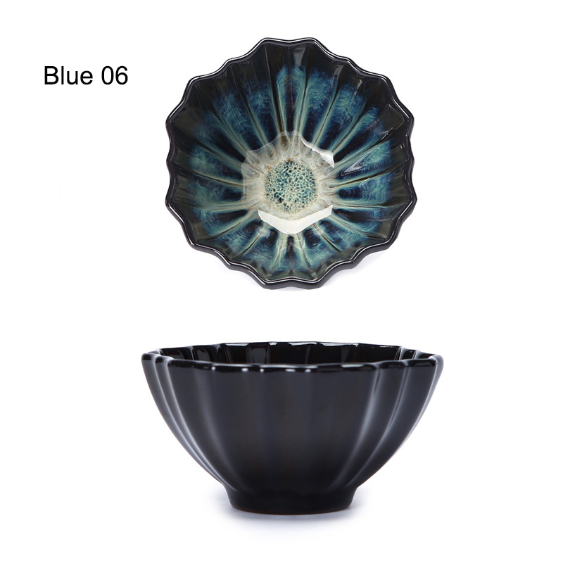 Colorful starry teacup,temmoku glaze tea cup,Kung fu cup Build kiln ceramic cup Teacup,Chinese Jingdezhen Beautifully artwork: 06
