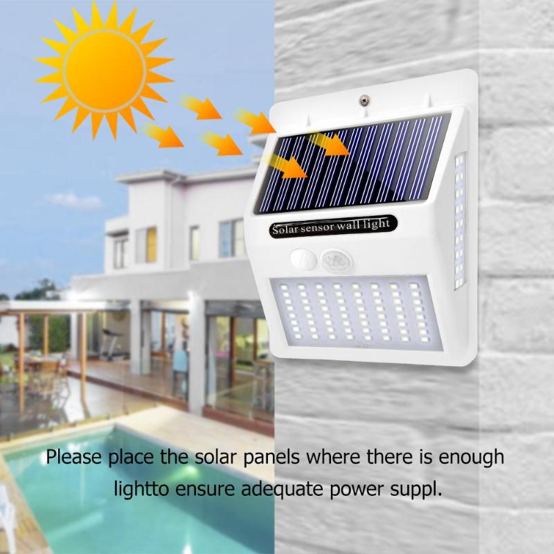 100 Led Solar Power Lamp Pir Motion Sensor Activated Solar Lamp Waterdichte Outdoor Tuin Veiligheid Wall Light