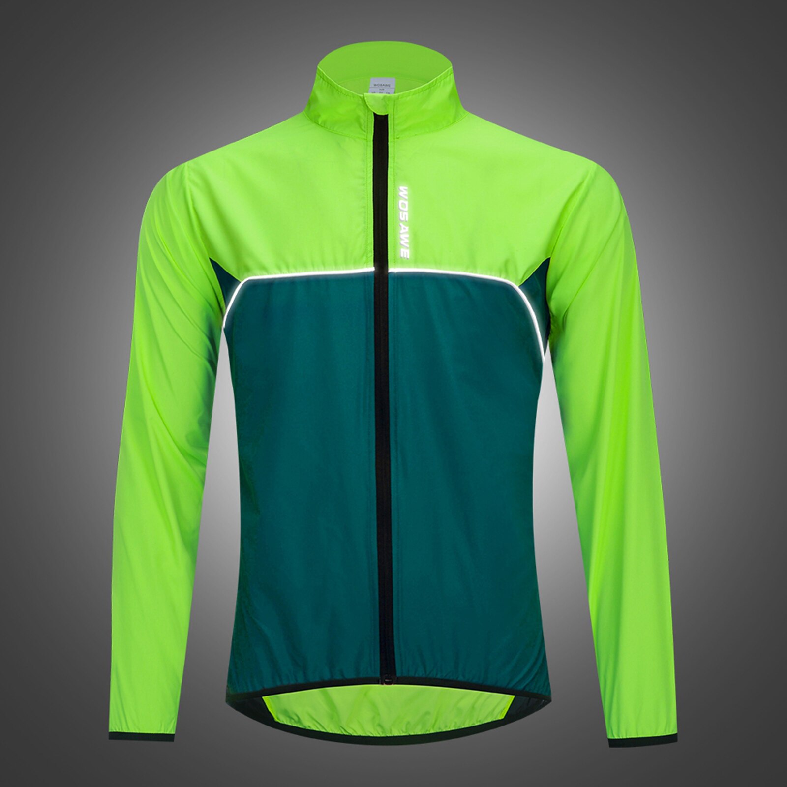 Fiets Fietsen Jacket Voor Mannen Zeer Zichtbaar Lichtgewicht Thermische Unisex Jas Winddicht Ademend Reflecterende Jassen Workout