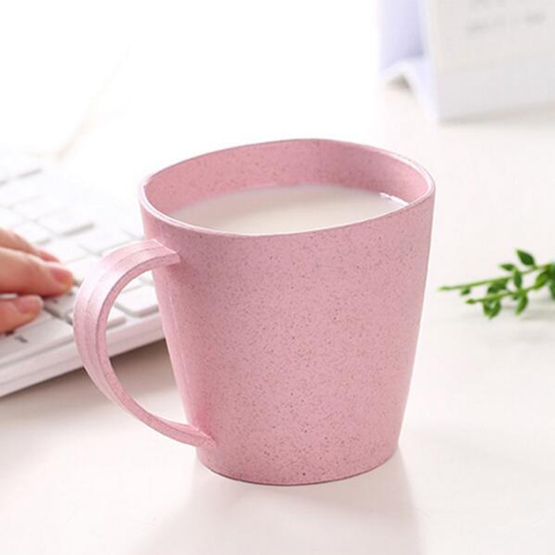 Caneca de cerâmica reutilizável, xícara de plástico criativa para chá, café, leite, suco, limão, 301-400ml