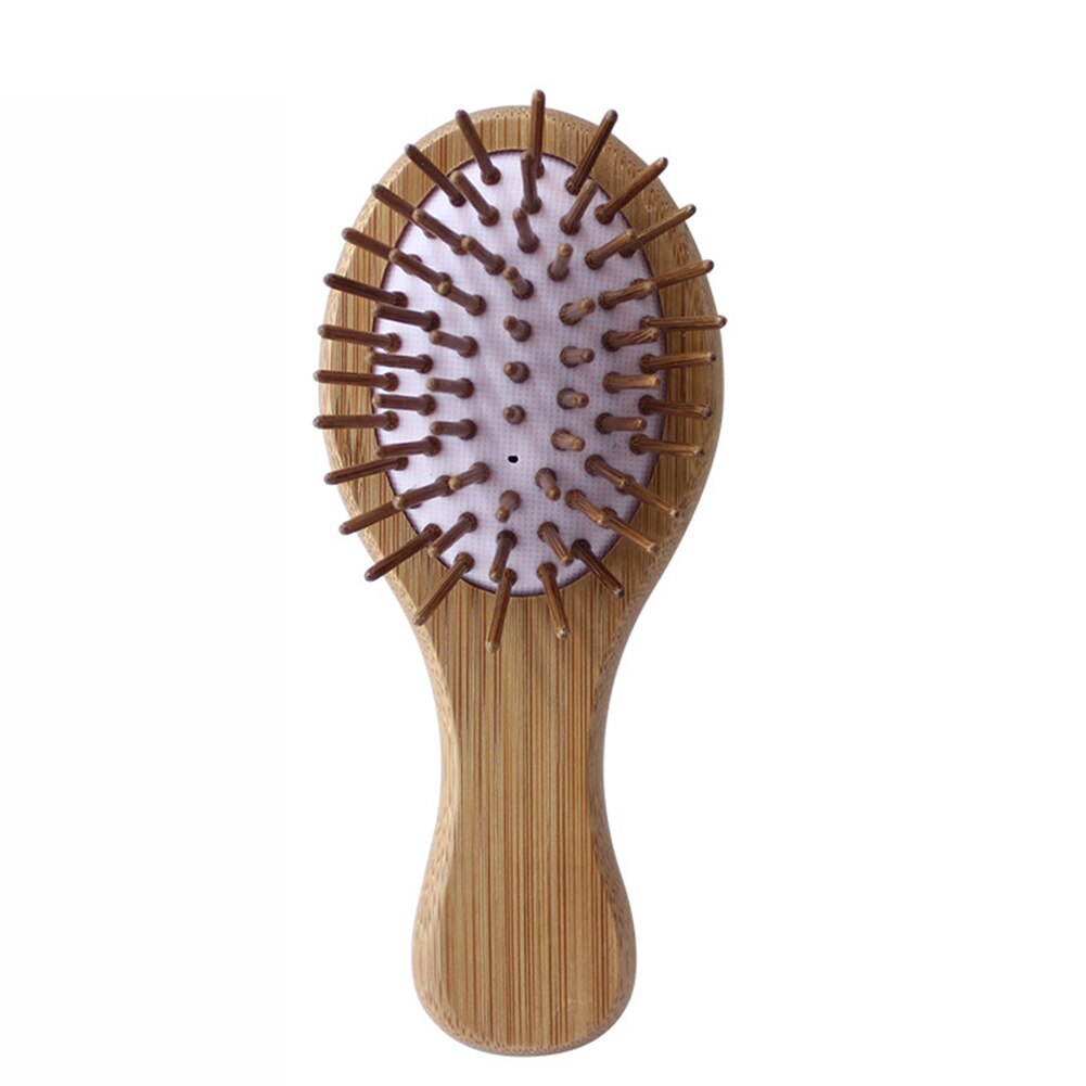 Bamboe Luchtkussen Kam Kleine Hoofdhuid Massage Glad Haar Kammen Hair Brush Hair Styling Massage Kam: Purple