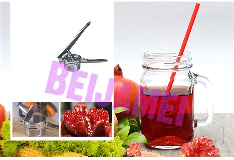 Beijamei manuell appelsin sitron juicer liten granateplepresser presser multifunksjonell potetpresser kjøkkenverktøy