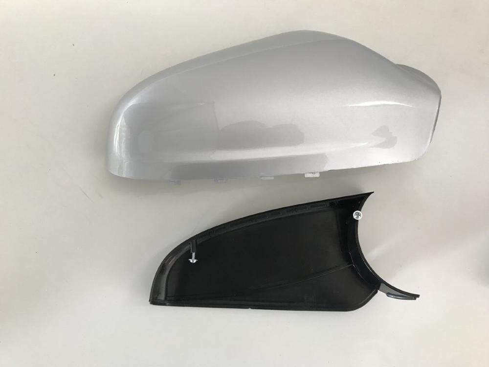 car WING DOOR MIRROR COVER FOR VAUXHALL ASTRA H MK5 2004 silver painted COLOR Lower $upper covers