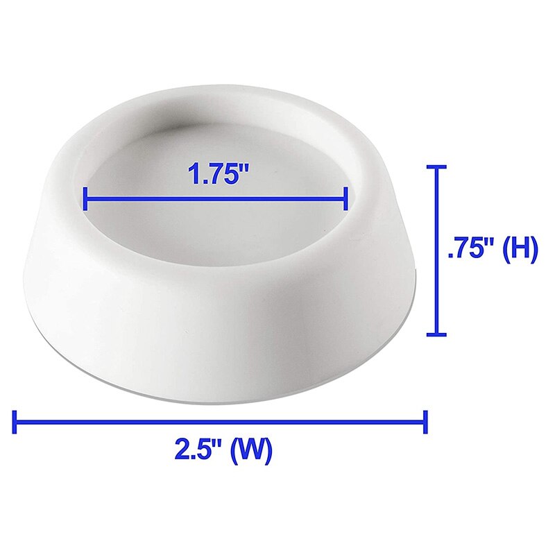 4 stk vaskemaskine antivibrationspuder vaskemaskine stabilisator-anti-gang tørretumbler vaskemaskine vibrationspuder hvid