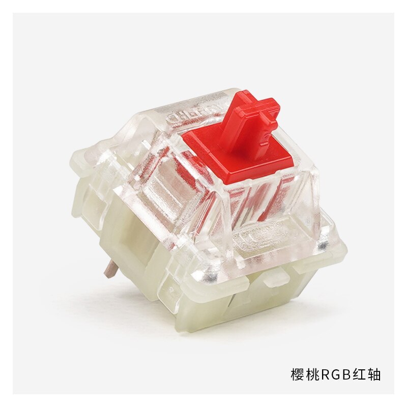 Original Cherry MX Mechanical Keyboard Switch Silver Red Black Blue Brown Silent Pink Shaft Switch 3-pin Cherry Clear RGB Switch: Red / Brown Switch