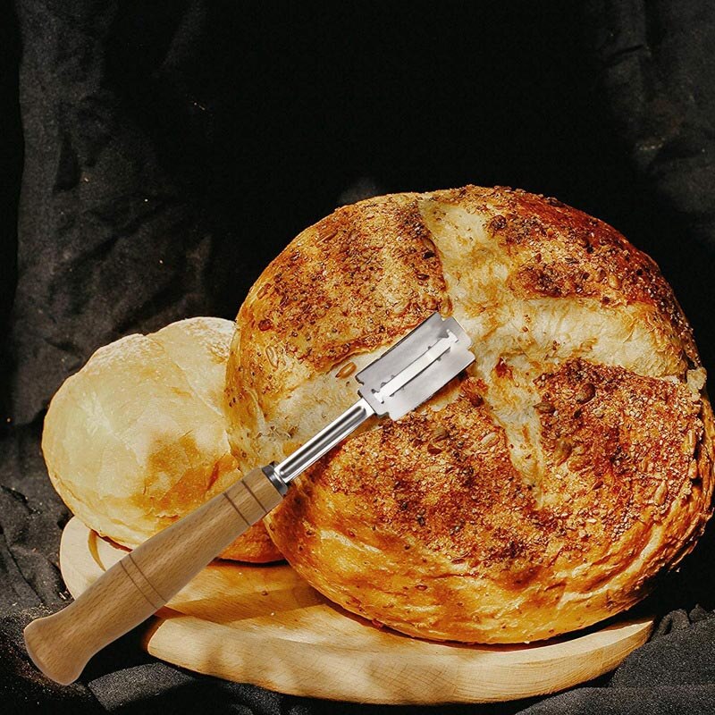 Brödbagare halta skärverktyg degtillverkning tillbehör till rakkniv specialbröd böjd machete för bakning  pi669