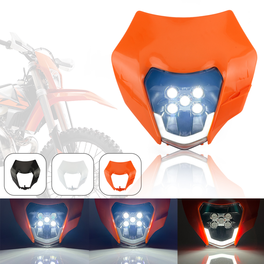 Faro delantero para motocicleta, faro Led Para KTM EXC XC SX EXCW SXW Duke 125-500 Focos Para Moto Dirt Bike Enduro Motocross