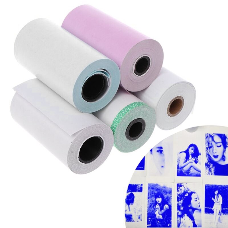 Fotopapier Mini Printable Sticker Roll Thermische Printers Duidelijke Afdrukken Smudge-Proof Draagbare 090F