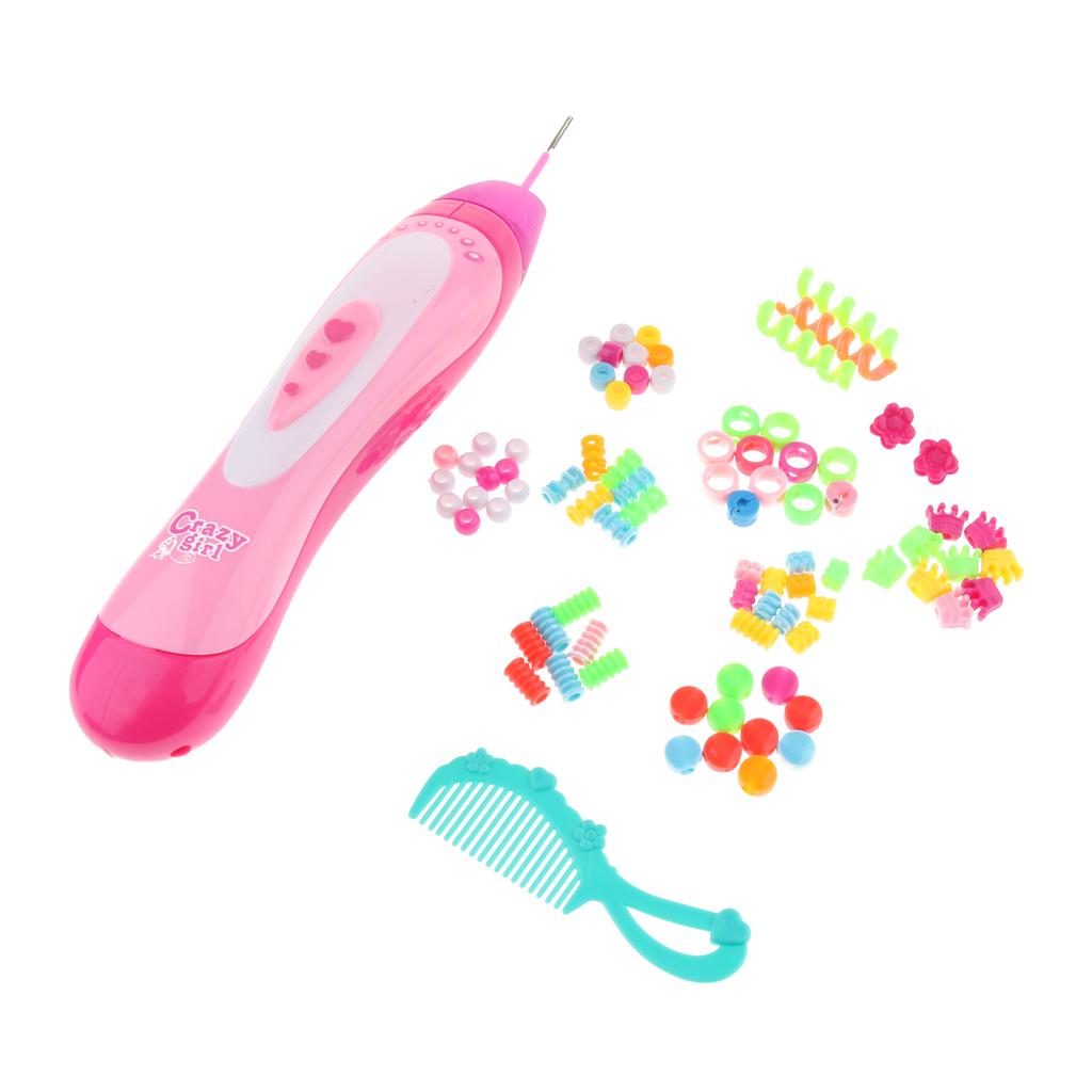 2 in 1 perlen- und flechtset - haarperlen - haarschmuckset für mädchen -