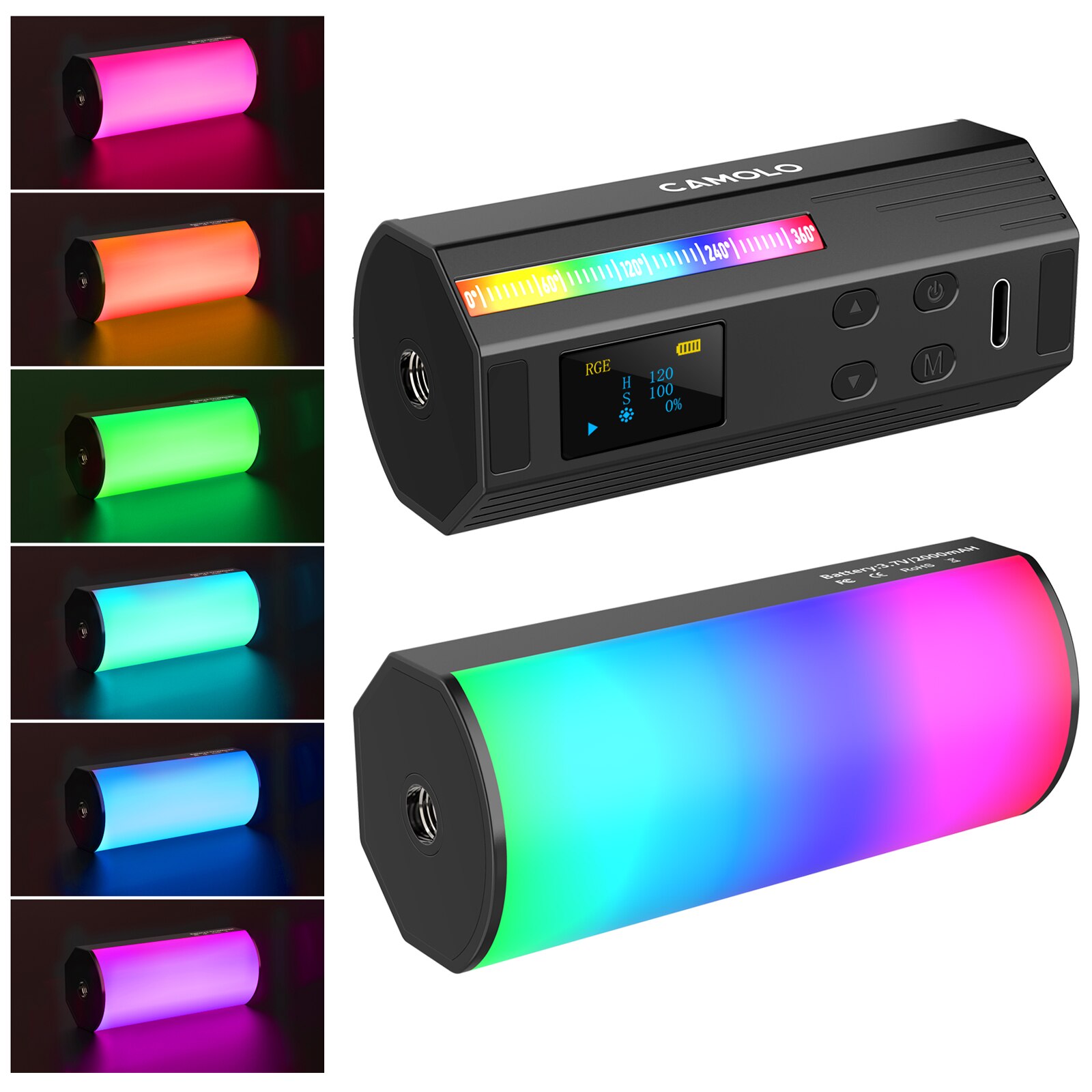Tubo de luz LED W200 RGB para fotografía, palo de mano para vídeo , Sutefoto: short light stick