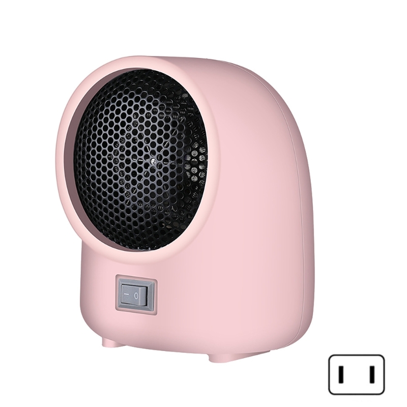 Portable 500W Small Portable Heater Quiet Energy Efficient Heating Device for Indoor Use in Office Desktop or Bedroom: Yellow / UK