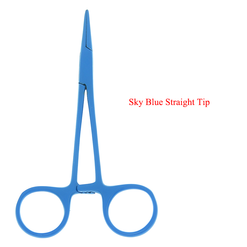 12.5cm Hand Tool Hemostatic Forceps Pet Hair Clamp Fishing Locking Pliers Epilation Tools Straight Curved Tip Pet Forceps D0001A: D0001A-06
