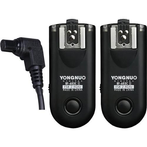 YONGNUO RF-603 II Flash Trigger 2 Transceivers Set Ontspanknop voor Canon Nikon Pentax DSLR Camera RF-603 II C1 C3 N1 N3 6D: FOR CANON C3 2PCS