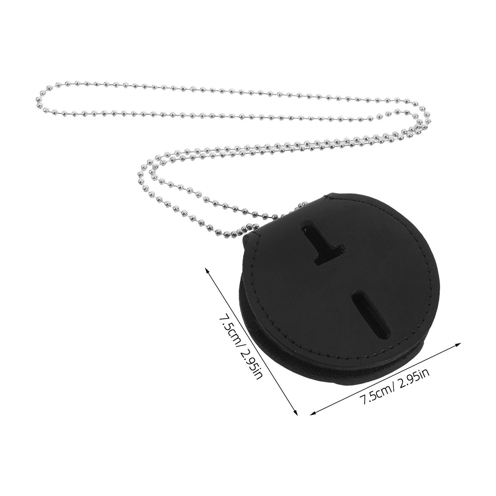 Polizei-Ausweishalter mit Kette und Clip, Gürtelclip, Ausweishalter, schützende Kartenhülle, schützender Halter für Ausweiskarten
