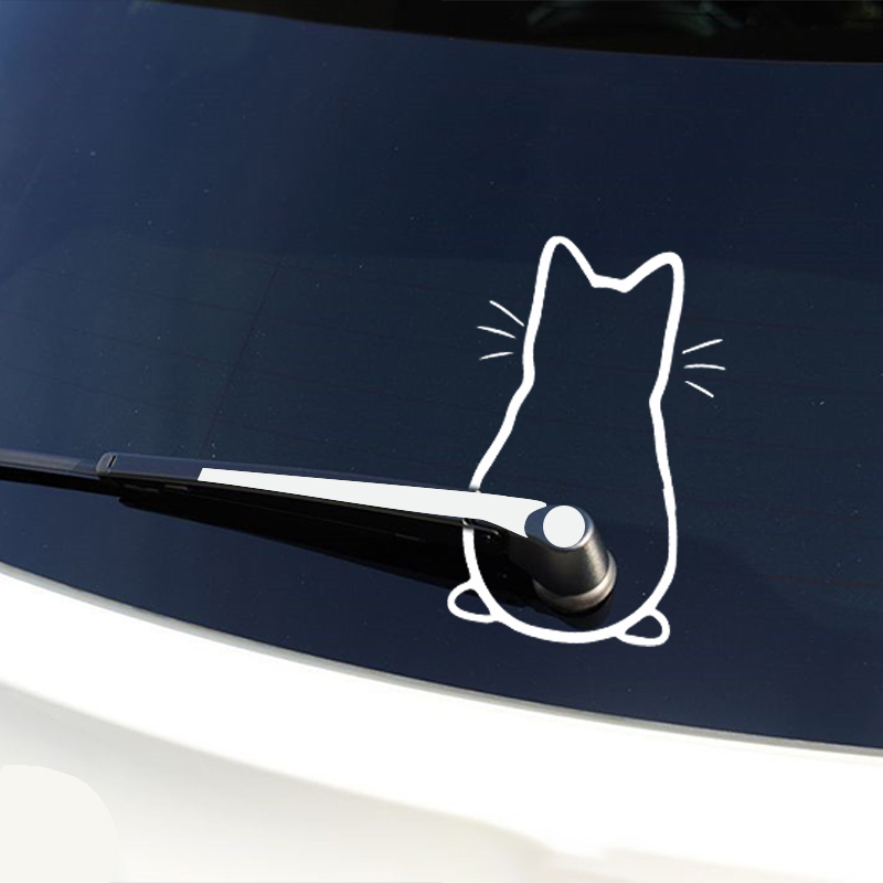 Auto-Innenaufkleber, Kunstdesign, lustige Autoaufkleber für Katzen, Fenster, Heckscheibe, Auto-Dekoration, Auto-Styling-Aufkleber und Abziehbilder