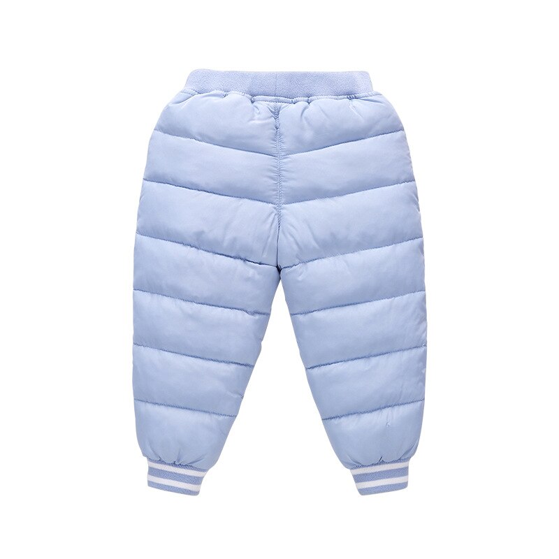 pantalon en coton pour enfants petits et moyens enfants couleur bonbon ouvert entrejambe léger et mince vers le bas pantalon en coton: Light Blue / 90cm