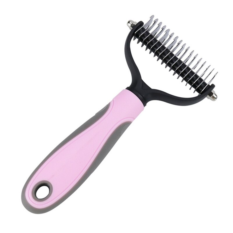 Dog Cat Hair Removal Comb Detangler Fur Trimming Dematting Deshedding Brush Grooming Tool for Matted Long Hair Curly
