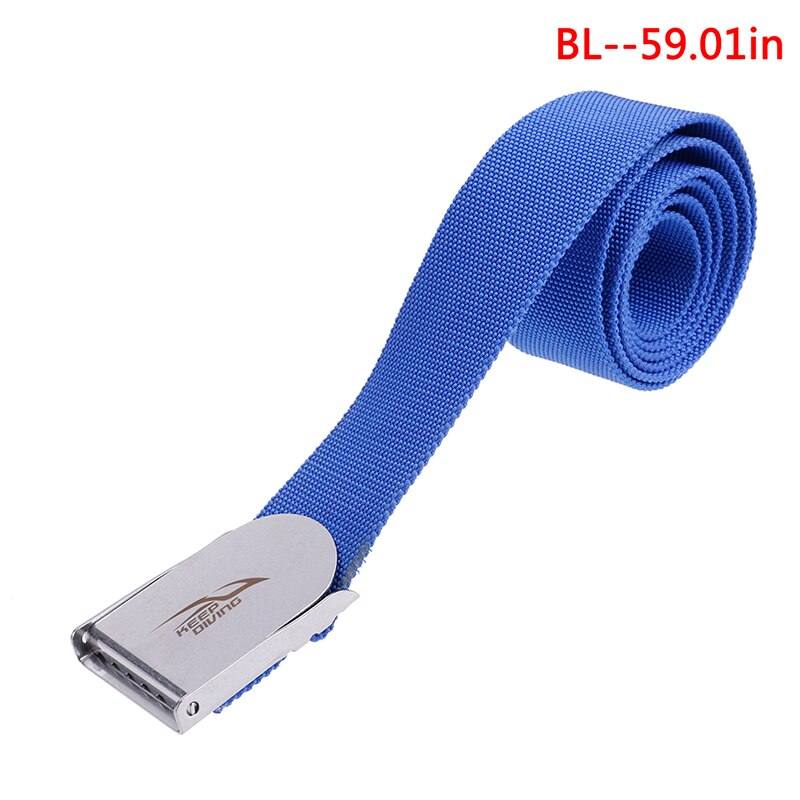 Duiken Apparatuur 1.5M Duiken Gewicht Riem Met Roestvrij Stalen Gesp Bcd Accessoires: Blauw
