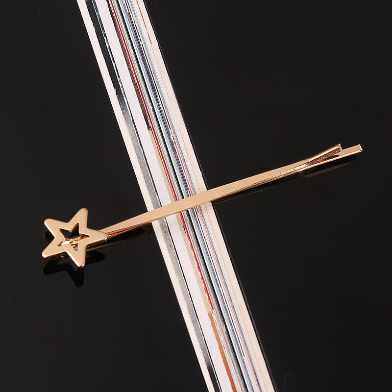 Geometrische Haarspangen, Haarspangen, Haarnadeln für Frauen und Mädchen, goldene Metall-Haarklammern, Haarschmuck, Kopfschmuck, Haarnadel, Kopfbedeckung: Licht Grün