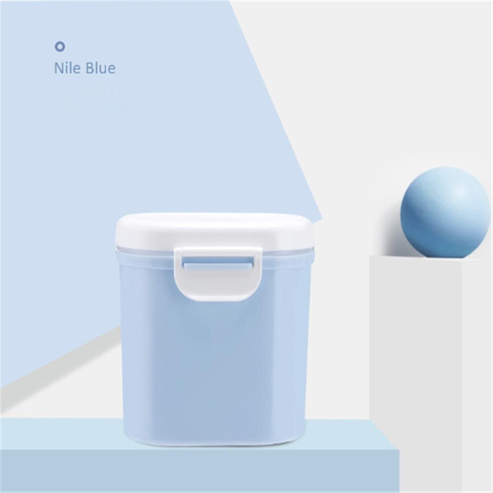 Hoge Capaciteit Baby Melkpoeder Container Melkpoeder Container Babyvoeding Opbergdoos Dubbele Laag Zuigelingen Voeden Doos Voor Pasgeboren: blue large