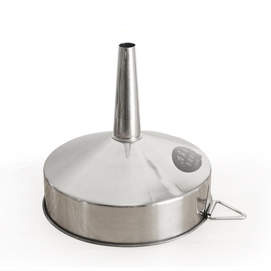 High stainless steel conical funnel small diameter tip leakage large car fuel funnel fine mouth 14CM 16CM 18CM 20CM