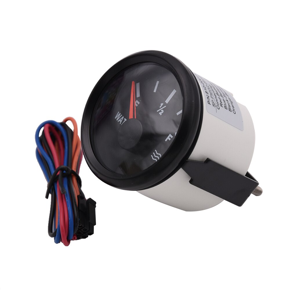52Mm Water Level Gauge Meter 0-190ohm 240-33ohm Met Rode Backlight 12V/24V