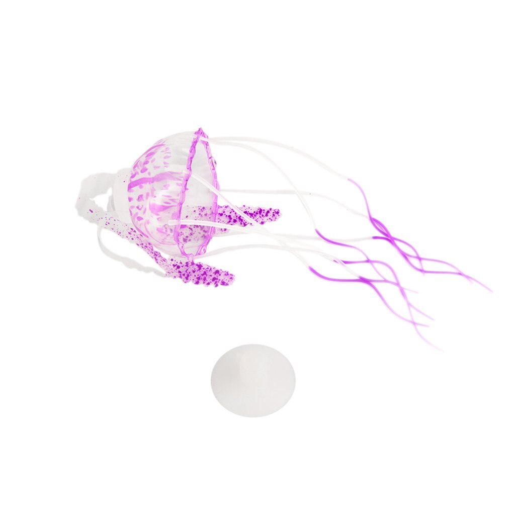 ! Glowing Effect Artificial Jellyfish Ornament Fish Toy