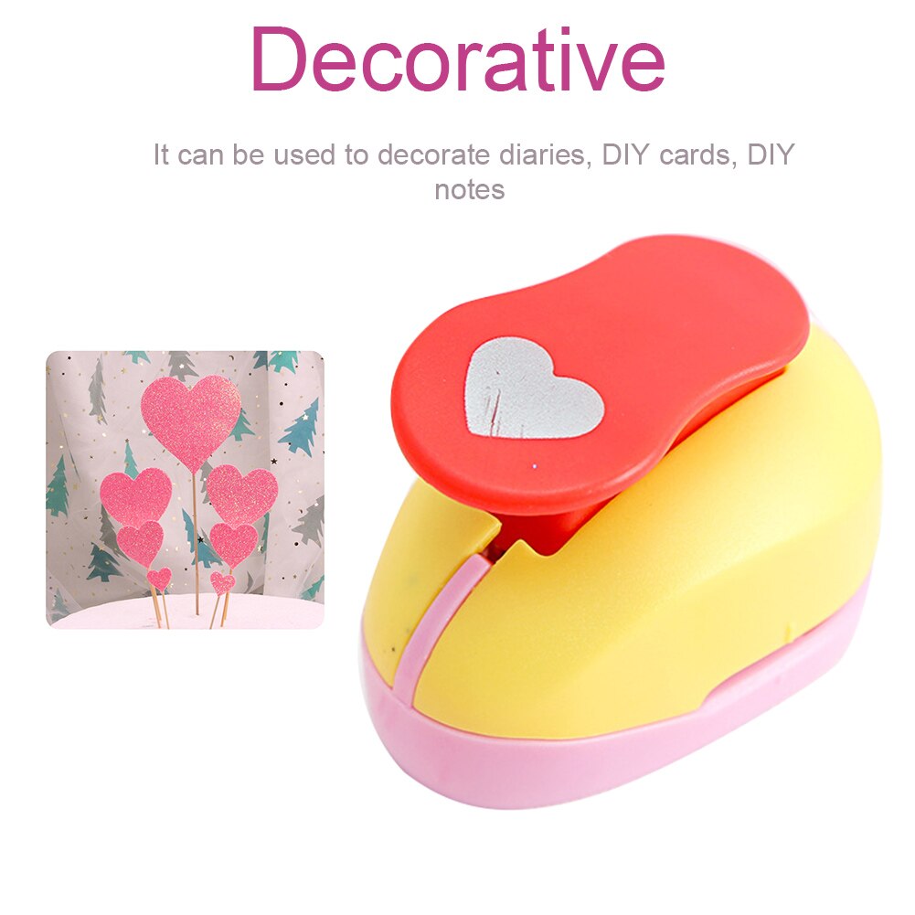 Hole Paper Craft Greeting Card Decorative Different Pattern Lever Punch DIY Art Cute Handmade For Kids Scrapbooking