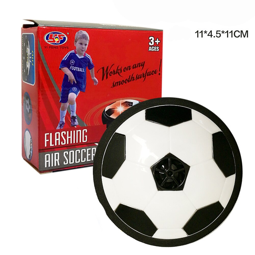 Factory verkoop LED Licht Knippert Zweven Air Power Voetbal Bal Voetbal Speelgoed Disc Zweefvliegen Game Speelgoed Kid Chidren: 11cm black